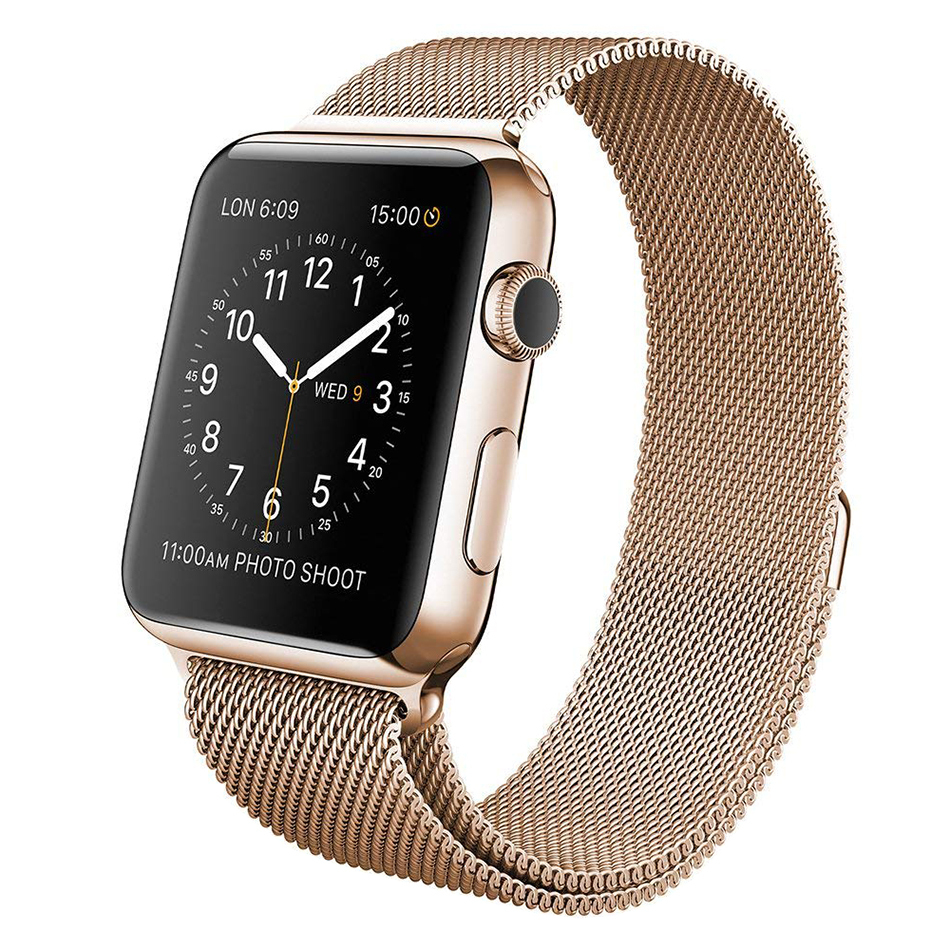 Apple watch 44mm store gold milanese loop
